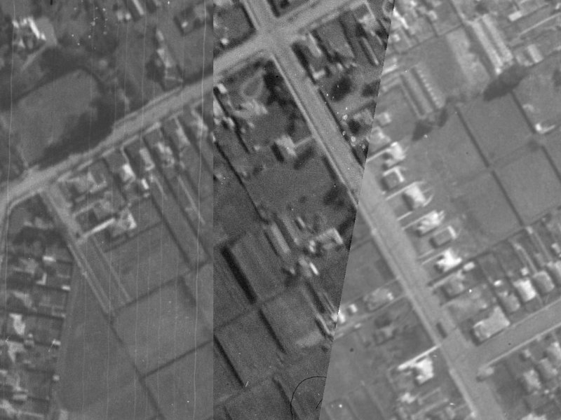 Saint Martins Road from the air, 1940-1944