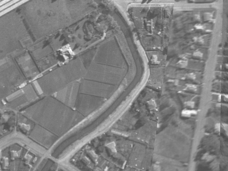 222 Riverlaw Terrace from the air, 1940-1944