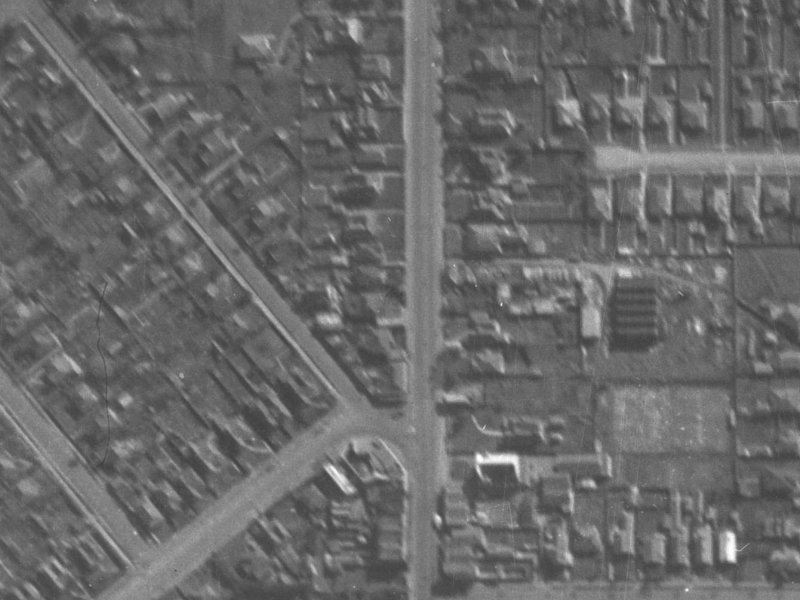 155 Colombo Street from the air, 1940-1944