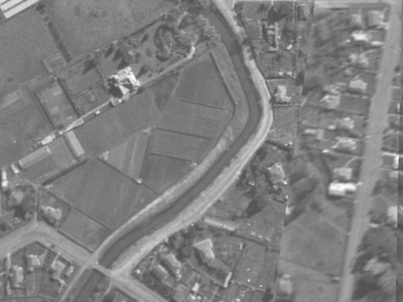 224 Riverlaw Terrace from the air, 1940-1944
