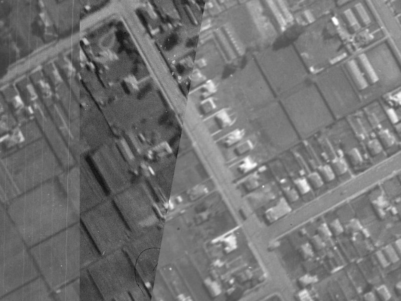 134 Wilsons Road from the air, 1940-1944