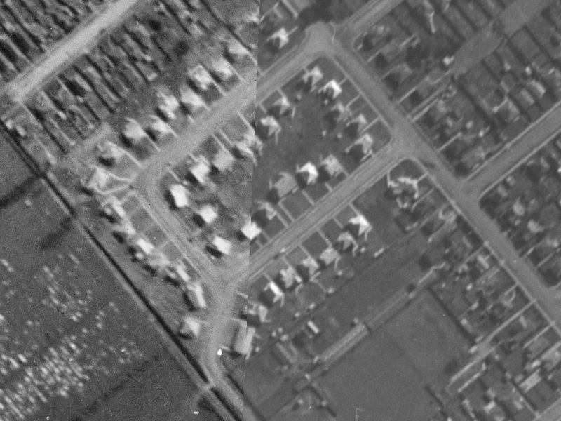9A Cooke Street from the air, 1940-1944