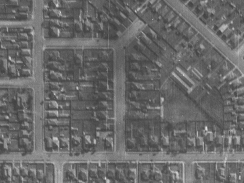 18A Seddon Street from the air, 1940-1944