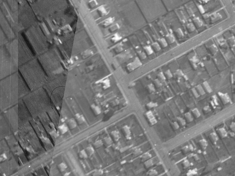 115 Wilsons Road from the air, 1940-1944