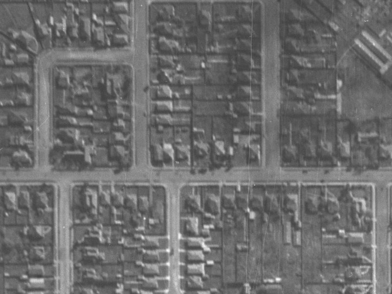 61 Tennyson Street from the air, 1940-1944