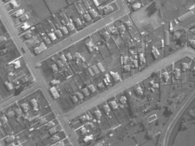 21A Beckford Road from the air, 1940-1944