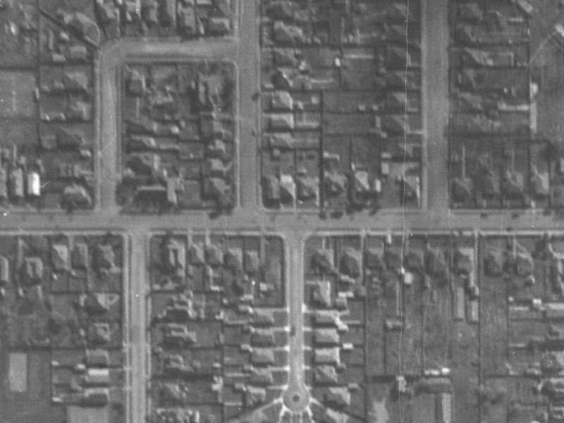 53 Tennyson Street from the air, 1940-1944