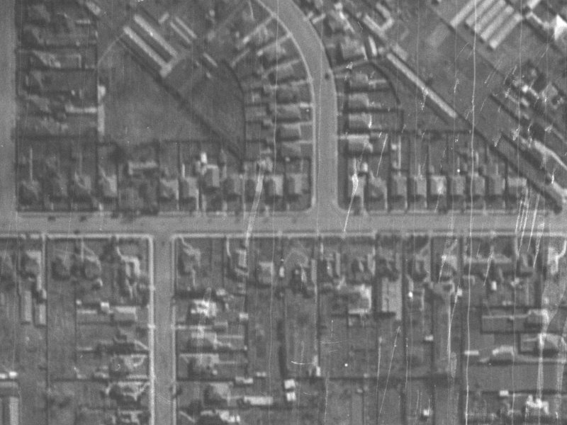 114 Tennyson Street from the air, 1940-1944