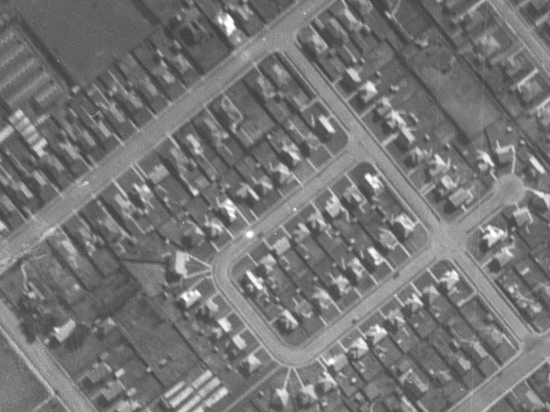 49 Winsor Crescent from the air, 1940-1944