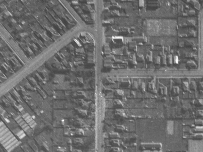 133 Colombo Street from the air, 1940-1944