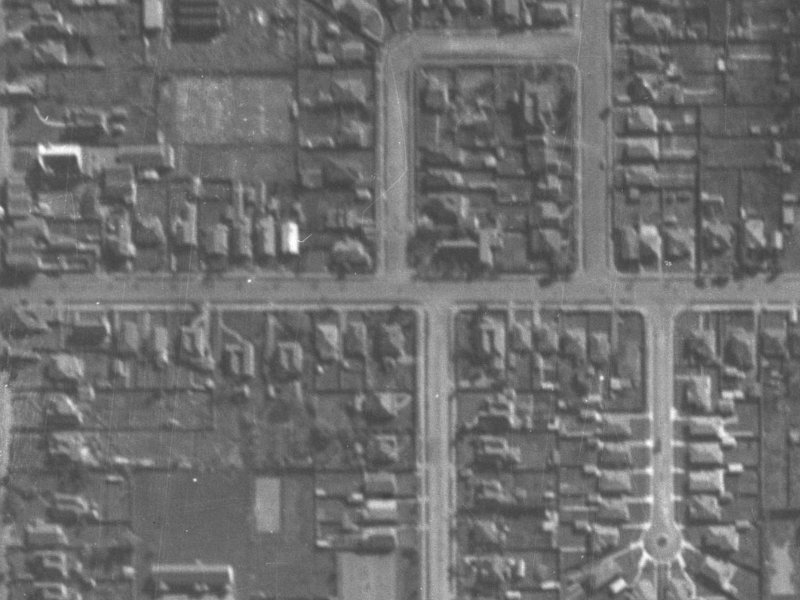 38-46 Tennyson Street from the air, 1940-1944