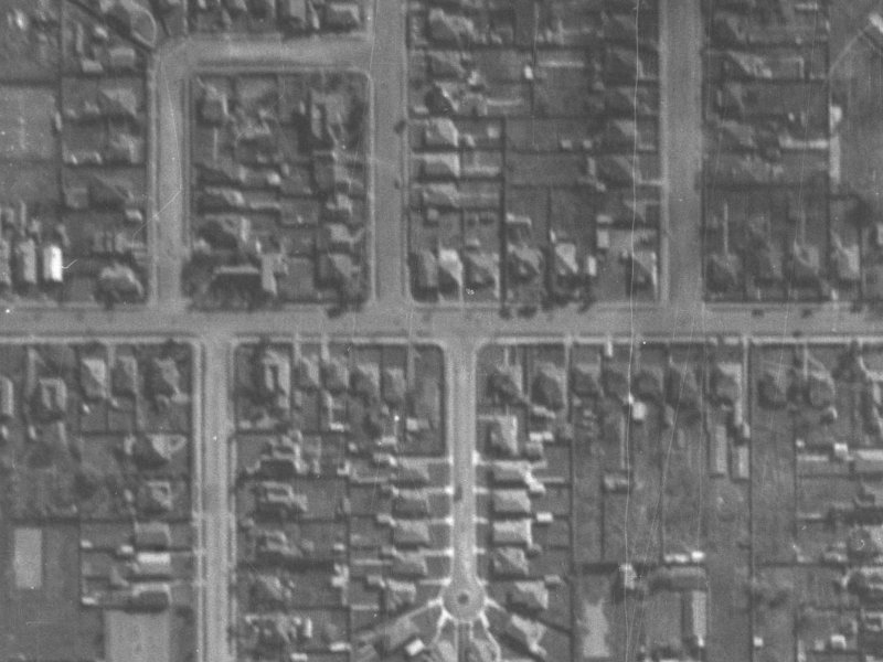 58 Tennyson Street from the air, 1940-1944