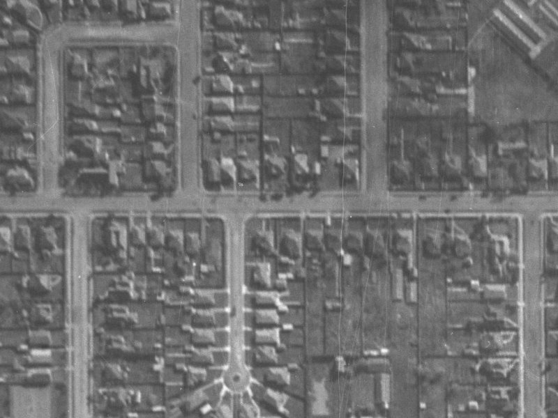 68 Tennyson Street from the air, 1940-1944