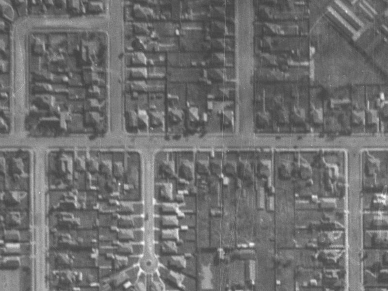 72B Tennyson Street from the air, 1940-1944