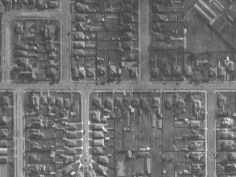 72 Tennyson Street from the air, 1940-1944