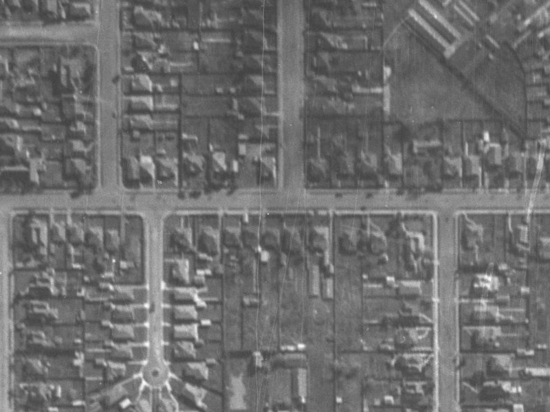 78A Tennyson Street from the air, 1940-1944