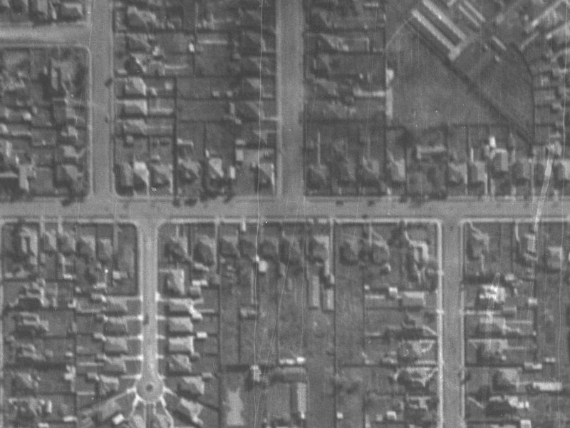 78 Tennyson Street from the air, 1940-1944
