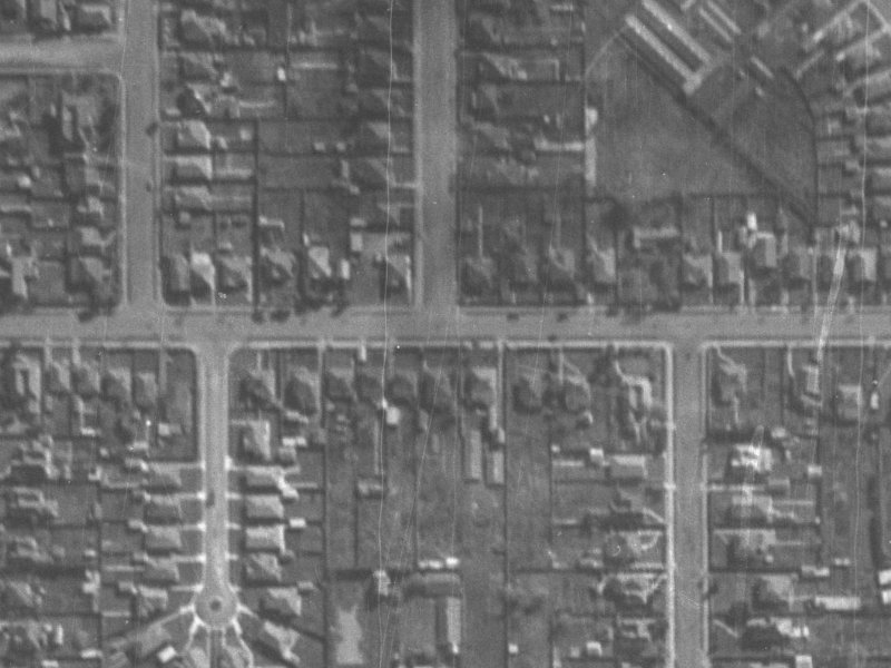 80A Tennyson Street from the air, 1940-1944