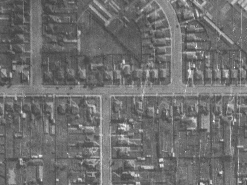 106 Tennyson Street from the air, 1940-1944