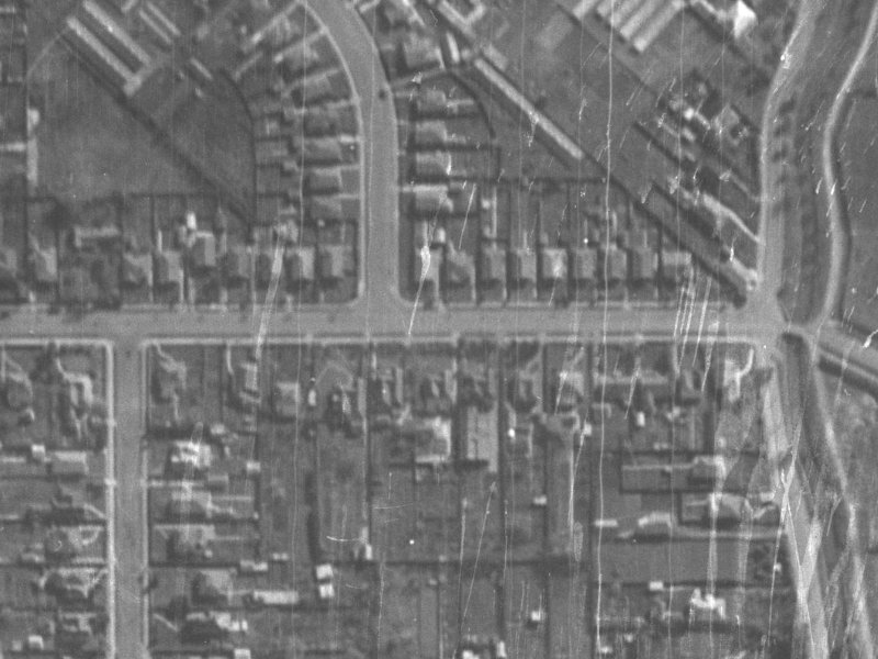 124B Tennyson Street from the air, 1940-1944