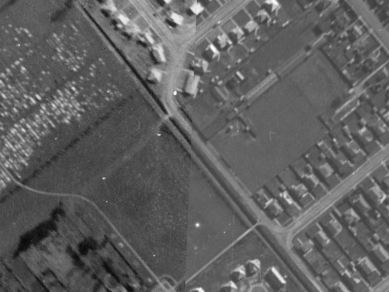 46 Woodard Terrace from the air, 1940-1944
