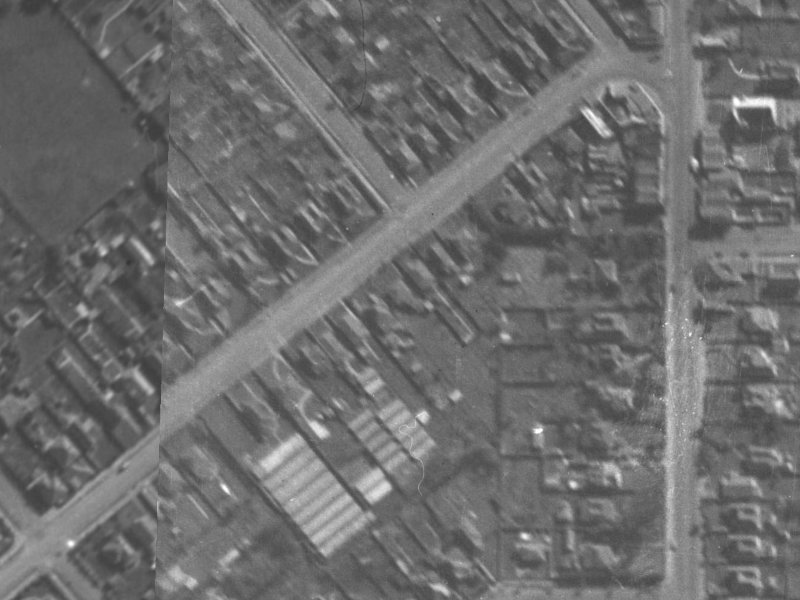 128 Somerfield Street from the air, 1940-1944