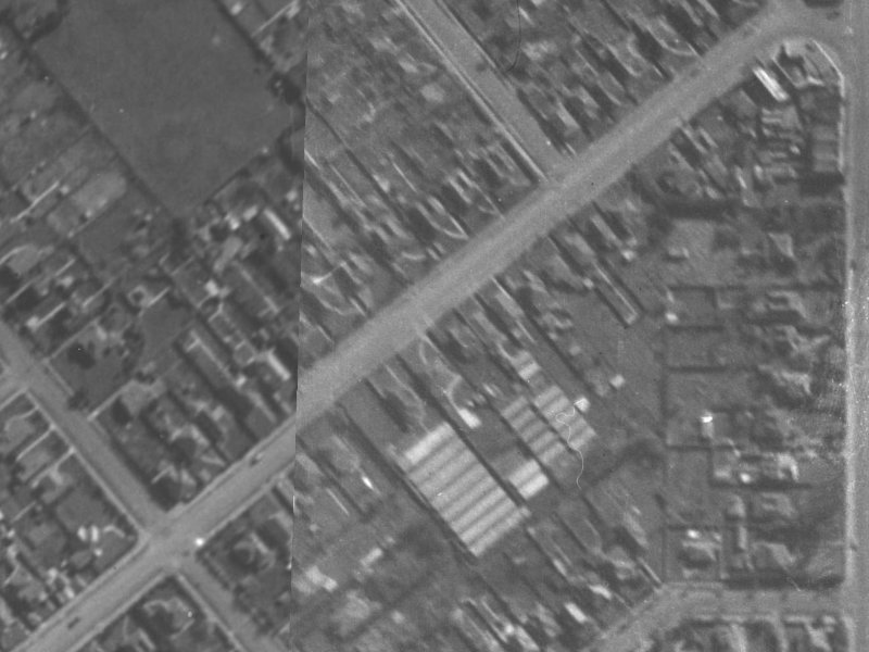 120 Somerfield Street from the air, 1940-1944