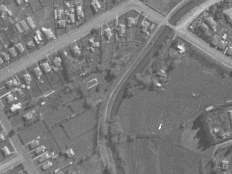 258 Riverlaw Terrace from the air, 1940-1944