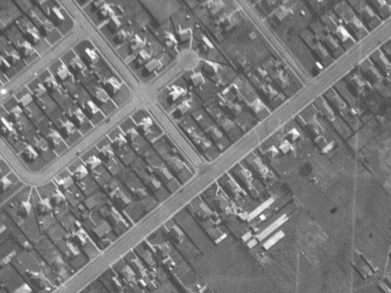 6 Beanland Avenue from the air, 1940-1944