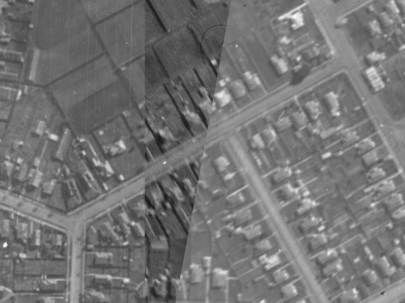 16A Gamblins Road from the air, 1940-1944