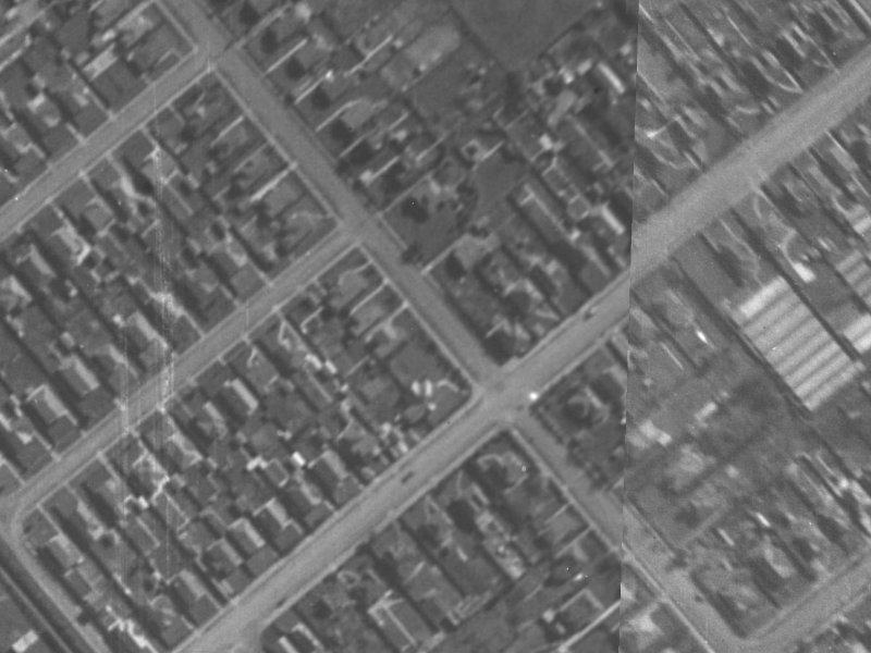 37 Selwyn Street from the air, 1940-1944