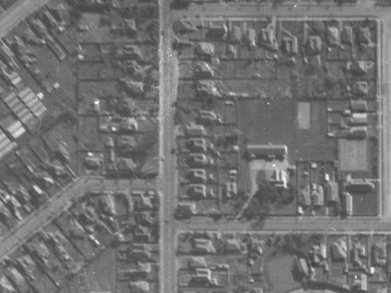 104 Colombo Street from the air, 1940-1944