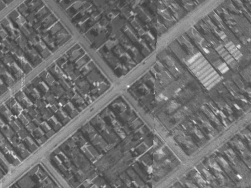 28 Selwyn Street from the air, 1940-1944