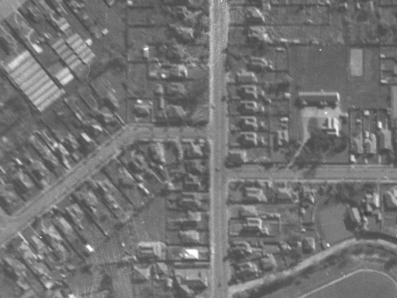 Colombo Street from the air, 1940-1944