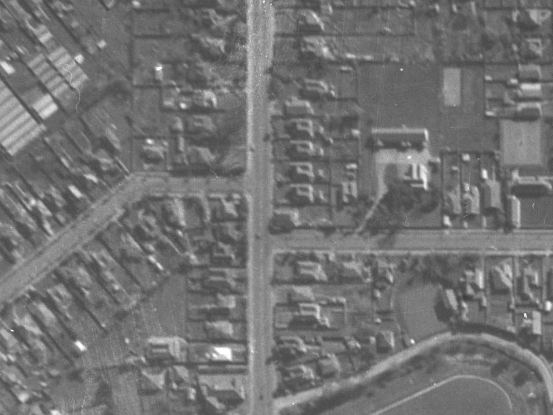 92 Colombo Street from the air, 1940-1944