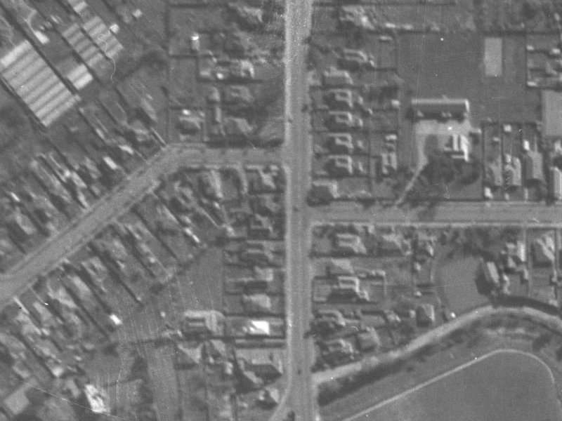 109 Colombo Street from the air, 1940-1944
