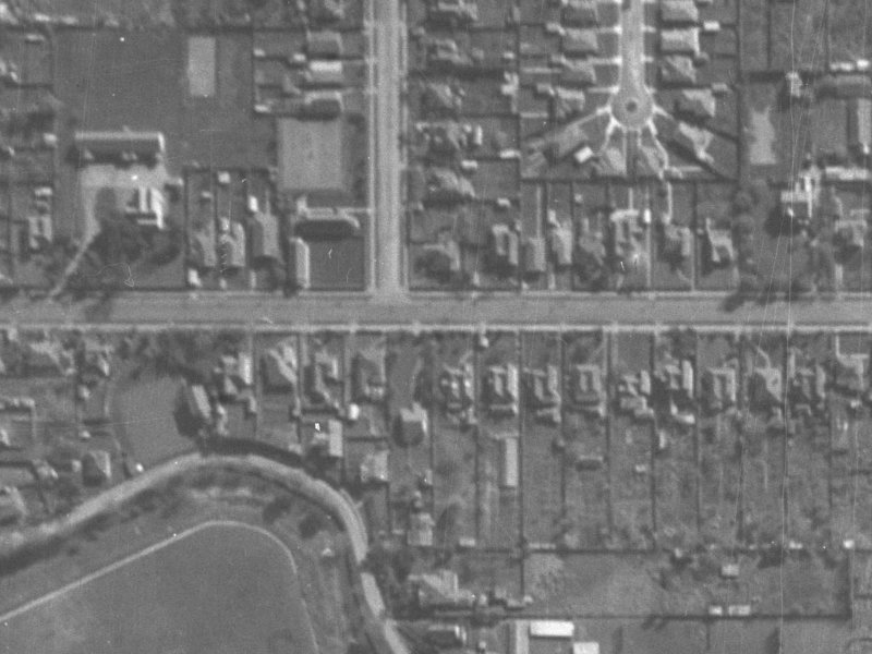 48 Fisher Avenue from the air, 1940-1944