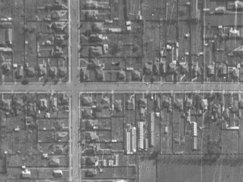 122 Fisher Avenue from the air, 1940-1944