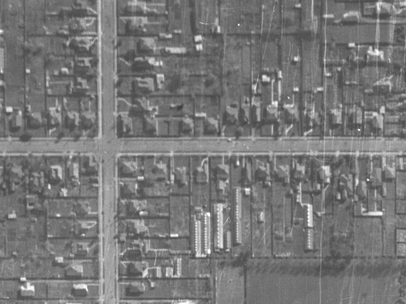 122A Fisher Avenue from the air, 1940-1944