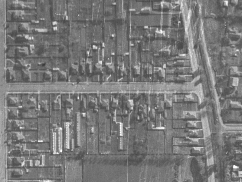 144 Fisher Avenue from the air, 1940-1944