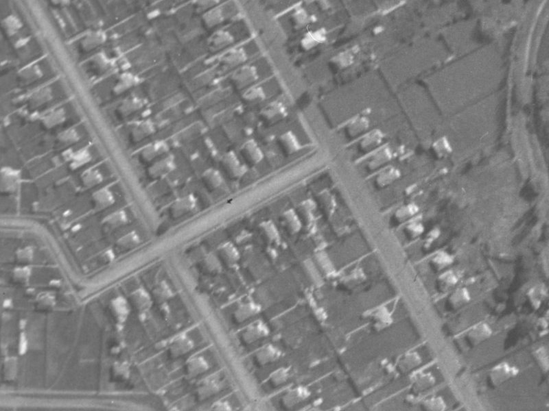 48 Koromiko Street from the air, 1940-1944