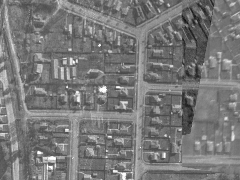 9 St Martins Road from the air, 1940-1944