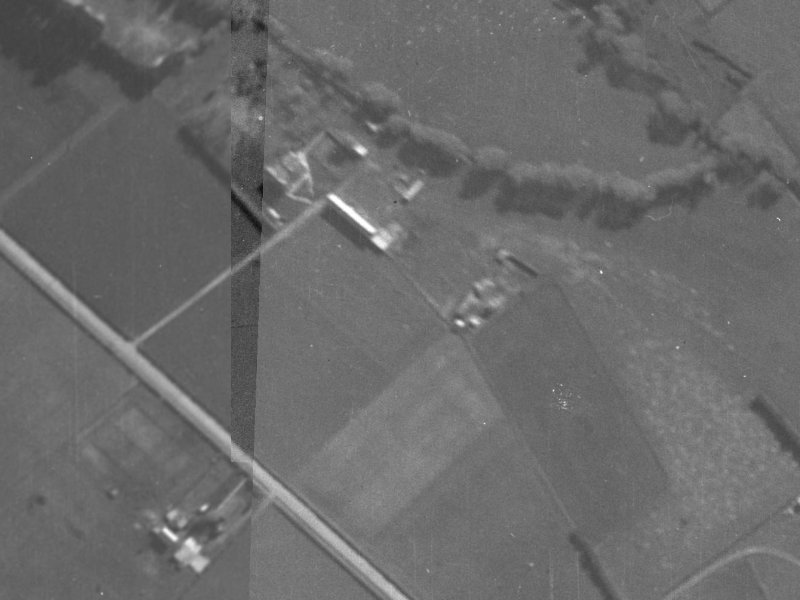54 McBeath Avenue from the air, 1940-1944