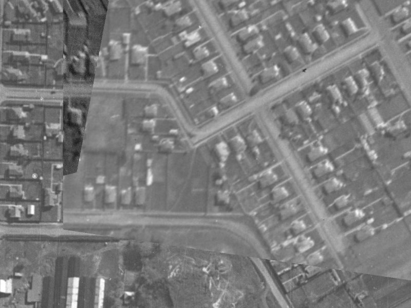 32A Koromiko Street from the air, 1940-1944