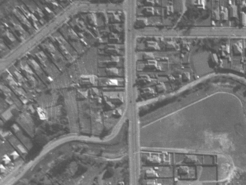79 Colombo Street from the air, 1940-1944