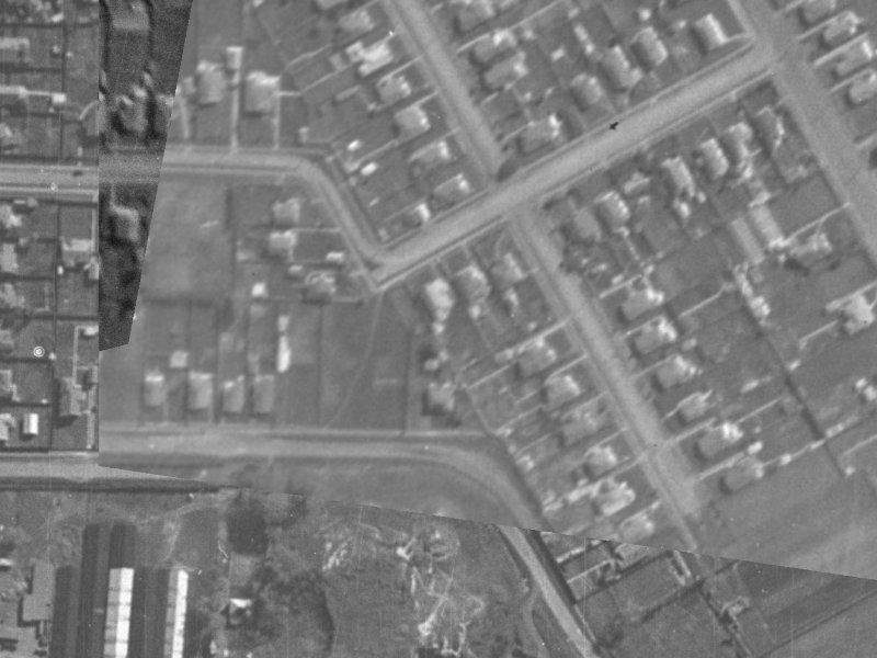 34 Koromiko Street from the air, 1940-1944