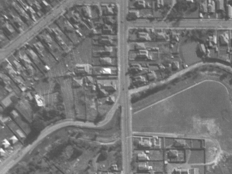 71 Colombo Street from the air, 1940-1944