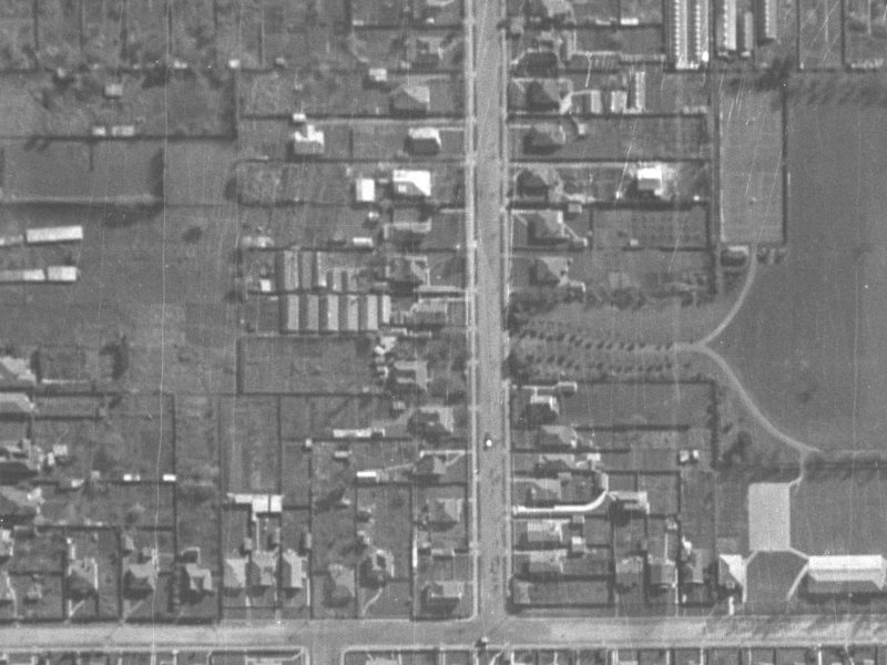 23 Norwood Street from the air, 1940-1944