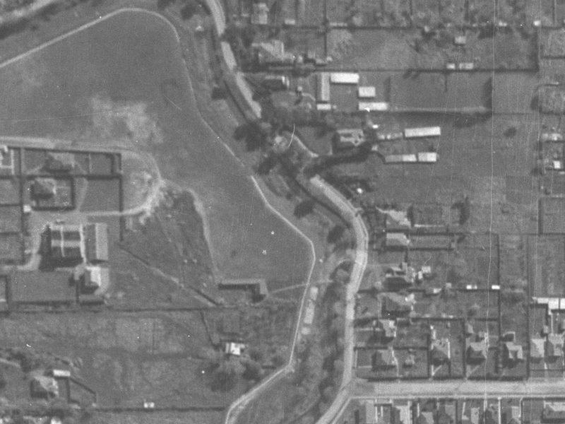 88–92 Hunter Terrace from the air, 1940-1944