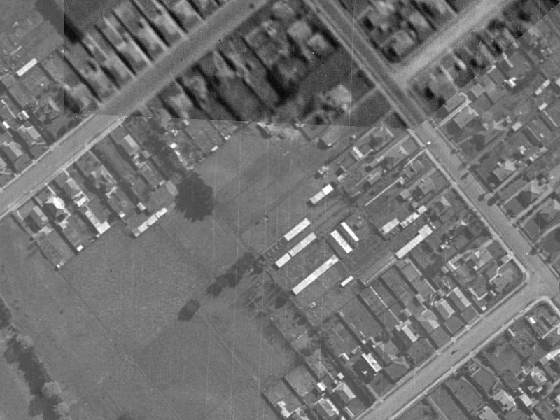 110 Stanbury Avenue from the air, 1940-1944